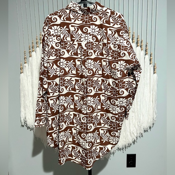 ANTHROPOLOGIE Poplin Button Down Cotton Shirt, Size S - Picture 10 of 10